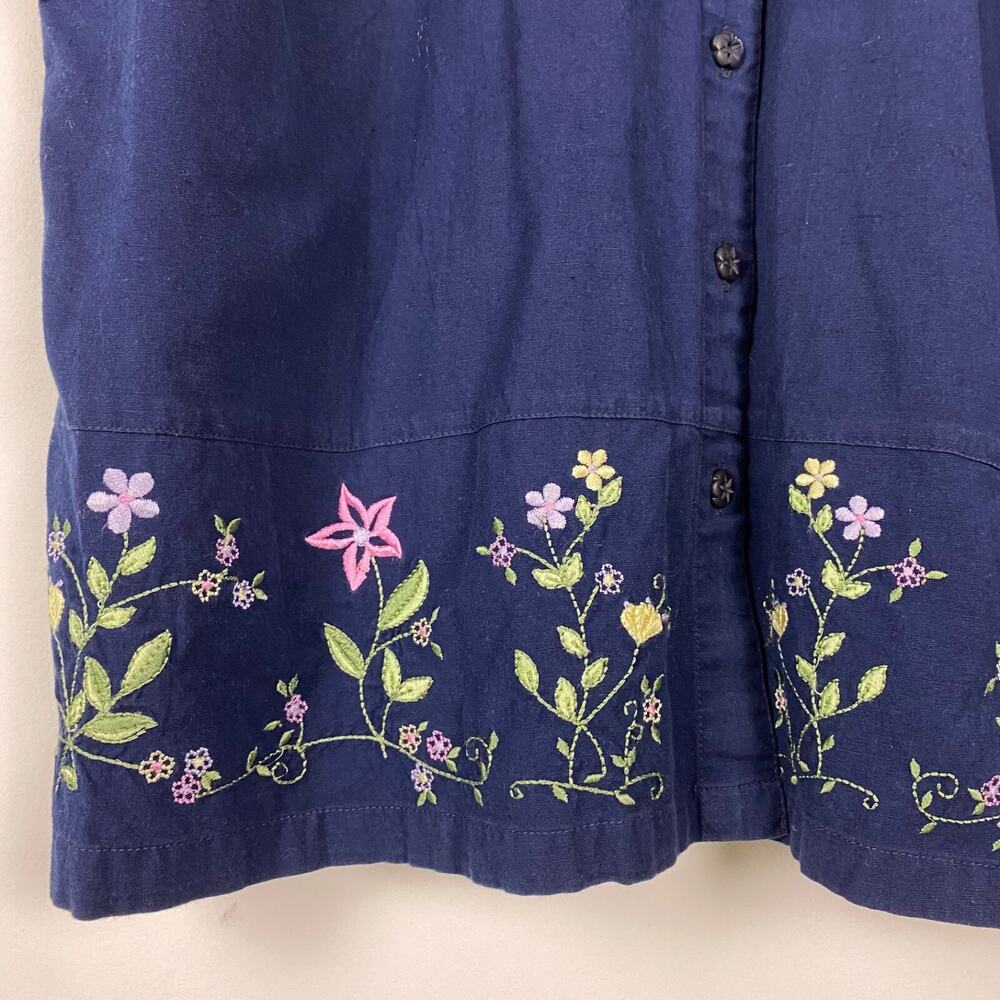 Vintage Fashion Bug Womens Button Up Top Size 26/28 W 4X Grandmacore Prairie - Picture 3 of 10